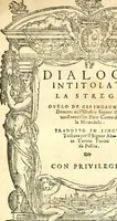 An illustration from Dialogo intitolato La strega, overgo de gli inganni de demoni; dell' ... Giouan Francesco Pico conte de la Mirandola (1555)