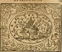 An illustration from Dialogue des devises d'armes et d'amovrs du S. Pavlo Iovio : avec un discours M. Loys Dominique sur le mesme subiet (1561)
