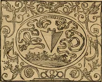 An illustration from Dialogue des devises d'armes et d'amovrs du S. Pavlo Iovio : avec un discours M. Loys Dominique sur le mesme subiet (1561)