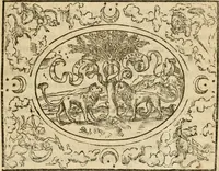 An illustration from Dialogue des devises d'armes et d'amovrs du S. Pavlo Iovio : avec un discours M. Loys Dominique sur le mesme subiet (1561)