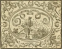 An illustration from Dialogue des devises d'armes et d'amovrs du S. Pavlo Iovio : avec un discours M. Loys Dominique sur le mesme subiet (1561)