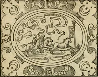 An illustration from Dialogue des devises d'armes et d'amovrs du S. Pavlo Iovio : avec un discours M. Loys Dominique sur le mesme subiet (1561)