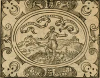 An illustration from Dialogue des devises d'armes et d'amovrs du S. Pavlo Iovio : avec un discours M. Loys Dominique sur le mesme subiet (1561)