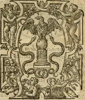 An illustration from Dialogue des devises d'armes et d'amovrs du S. Pavlo Iovio : avec un discours M. Loys Dominique sur le mesme subiet (1561)