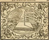An illustration from Dialogue des devises d'armes et d'amovrs du S. Pavlo Iovio : avec un discours M. Loys Dominique sur le mesme subiet (1561)
