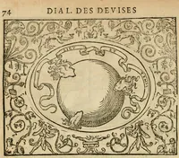 An illustration from Dialogue des devises d'armes et d'amovrs du S. Pavlo Iovio : avec un discours M. Loys Dominique sur le mesme subiet (1561)