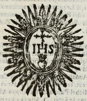 An illustration from Diario sacro e guida perpetua per visitare le chiese della città di Firenze, e suoi sobborghi in tutt' i giorni dell' anno, e per sapere le feste, che vi si celebrano, l' indulgenze perpetue che vi s' accquistano, e gl' esercizj di devozione, e pietà che vi si fanno : con una notizia de' corpi, e reliquie di santi, che in esse chiese si conservano, ed un catalogo de SS. e BB. che in essa città fiorirono, ed altre particolarità (1700)