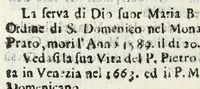 An illustration from Diario sacro e guida perpetua per visitare le chiese della città di Firenze, e suoi sobborghi in tutt' i giorni dell' anno, e per sapere le feste, che vi si celebrano, l' indulgenze perpetue che vi s' accquistano, e gl' esercizj di devozione, e pietà che vi si fanno : con una notizia de' corpi, e reliquie di santi, che in esse chiese si conservano, ed un catalogo de SS. e BB. che in essa città fiorirono, ed altre particolarità (1700)