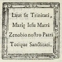 Picture 30 of 30 from Diario sacro e guida perpetua per visitare le chiese della città di Firenze, e suoi sobborghi in tutt' i giorni dell' anno, e per sapere le feste, che vi si celebrano, l' indulgenze perpetue che vi s' accquistano, e gl' esercizj di devozione, e pietà che vi si fanno : con una notizia de' corpi, e reliquie di santi, che in esse chiese si conservano, ed un catalogo de SS. e BB. che in essa città fiorirono, ed altre particolarità (1700), leaf 478