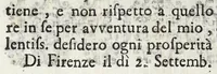 An illustration from Diario sacro e guida perpetua per visitare le chiese della città di Firenze, e suoi sobborghi in tutt' i giorni dell' anno, e per sapere le feste, che vi si celebrano, l' indulgenze perpetue che vi s' accquistano, e gl' esercizj di devozione, e pietà che vi si fanno : con una notizia de' corpi, e reliquie di santi, che in esse chiese si conservano, ed un catalogo de SS. e BB. che in essa città fiorirono, ed altre particolarità (1700)