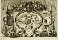 An illustration from Di Battista Pittoni pittore vicentino Imprese di diversi prencipi, dvchi, signori, e d'altri personaggi et hvomini letterati et illvstri : con alcune stanze del Dolce che dichiarano i motti di esse imprese (1562)