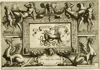 An illustration from Di Battista Pittoni pittore vicentino Imprese di diversi prencipi, dvchi, signori, e d'altri personaggi et hvomini letterati et illvstri : con alcune stanze del Dolce che dichiarano i motti di esse imprese (1562)