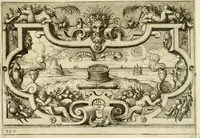 An illustration from Di Battista Pittoni pittore vicentino Imprese di diversi prencipi, dvchi, signori, e d'altri personaggi et hvomini letterati et illvstri : con alcune stanze del Dolce che dichiarano i motti di esse imprese (1562)