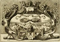 An illustration from Di Battista Pittoni pittore vicentino Imprese di diversi prencipi, dvchi, signori, e d'altri personaggi et hvomini letterati et illvstri : con alcune stanze del Dolce che dichiarano i motti di esse imprese (1562)
