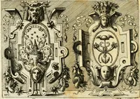 An illustration from Di Battista Pittoni pittore vicentino Imprese di diversi prencipi, dvchi, signori, e d'altri personaggi et hvomini letterati et illvstri : con alcune stanze del Dolce che dichiarano i motti di esse imprese (1562)