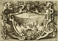 An illustration from Di Battista Pittoni pittore vicentino Imprese di diversi prencipi, dvchi, signori, e d'altri personaggi et hvomini letterati et illvstri : con alcune stanze del Dolce che dichiarano i motti di esse imprese (1562)
