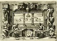 An illustration from Di Battista Pittoni pittore vicentino Imprese di diversi prencipi, dvchi, signori, e d'altri personaggi et hvomini letterati et illvstri : con alcune stanze del Dolce che dichiarano i motti di esse imprese (1562)