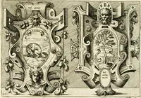 An illustration from Di Battista Pittoni pittore vicentino Imprese di diversi prencipi, dvchi, signori, e d'altri personaggi et hvomini letterati et illvstri : con alcune stanze del Dolce che dichiarano i motti di esse imprese (1562)