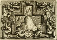 An illustration from Di Battista Pittoni pittore vicentino Imprese di diversi prencipi, dvchi, signori, e d'altri personaggi et hvomini letterati et illvstri : con alcune stanze del Dolce che dichiarano i motti di esse imprese (1562)