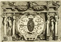 An illustration from Di Battista Pittoni pittore vicentino Imprese di diversi prencipi, dvchi, signori, e d'altri personaggi et hvomini letterati et illvstri : con alcune stanze del Dolce che dichiarano i motti di esse imprese (1562)