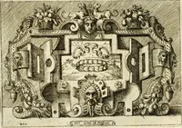 An illustration from Di Battista Pittoni pittore vicentino Imprese di diversi prencipi, dvchi, signori, e d'altri personaggi et hvomini letterati et illvstri : con alcune stanze del Dolce che dichiarano i motti di esse imprese (1562)