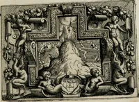 An illustration from Di Battista Pittoni pittore vicentino Imprese di diuersi prencipi, duchi, signori, e d’altri personaggi et huomini letterati et illustri : con alcune stanze del Dolce che dichiarano i motti di esse imprese. (1562)