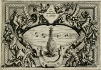 An illustration from Di Battista Pittoni pittore vicentino Imprese di diuersi prencipi, duchi, signori, e d’altri personaggi et huomini letterati et illustri : con alcune stanze del Dolce che dichiarano i motti di esse imprese. (1562)