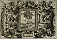 An illustration from Di Battista Pittoni pittore vicentino Imprese di diuersi prencipi, duchi, signori, e d’altri personaggi et huomini letterati et illustri : con alcune stanze del Dolce che dichiarano i motti di esse imprese. (1562)
