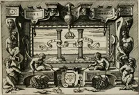 An illustration from Di Battista Pittoni pittore vicentino Imprese di diuersi prencipi, duchi, signori, e d’altri personaggi et huomini letterati et illustri : con alcune stanze del Dolce che dichiarano i motti di esse imprese. (1562)