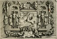 An illustration from Di Battista Pittoni pittore vicentino Imprese di diuersi prencipi, duchi, signori, e d’altri personaggi et huomini letterati et illustri : con alcune stanze del Dolce che dichiarano i motti di esse imprese. (1562)