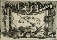 An illustration from Di Battista Pittoni pittore vicentino Imprese di diuersi prencipi, duchi, signori, e d’altri personaggi et huomini letterati et illustri : con alcune stanze del Dolce che dichiarano i motti di esse imprese. (1562)