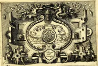An illustration from Di Battista Pittoni pittore vicentino ano. M.D.LXVIII Impresse di diversi prencipi, dvchi, signori, e d'altri personaggi et hvomini letterati et illvstri. Con priuillegio di Venetia per anni XV. Con alcune stanze del Dolce che dichiarano i motti di esse imprese (1562)