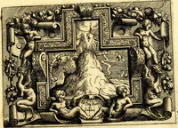 An illustration from Di Battista Pittoni pittore vicentino ano. M.D.LXVIII Impresse di diversi prencipi, dvchi, signori, e d'altri personaggi et hvomini letterati et illvstri. Con priuillegio di Venetia per anni XV. Con alcune stanze del Dolce che dichiarano i motti di esse imprese (1562)