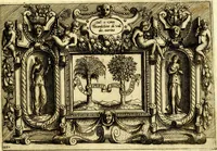 An illustration from Di Battista Pittoni pittore vicentino ano. M.D.LXVIII Impresse di diversi prencipi, dvchi, signori, e d'altri personaggi et hvomini letterati et illvstri. Con priuillegio di Venetia per anni XV. Con alcune stanze del Dolce che dichiarano i motti di esse imprese (1562)