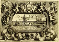 An illustration from Di Battista Pittoni pittore vicentino ano. M.D.LXVIII Impresse di diversi prencipi, dvchi, signori, e d'altri personaggi et hvomini letterati et illvstri. Con priuillegio di Venetia per anni XV. Con alcune stanze del Dolce che dichiarano i motti di esse imprese (1562)