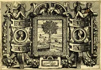 An illustration from Di Battista Pittoni pittore vicentino ano. M.D.LXVIII Impresse di diversi prencipi, dvchi, signori, e d'altri personaggi et hvomini letterati et illvstri. Con priuillegio di Venetia per anni XV. Con alcune stanze del Dolce che dichiarano i motti di esse imprese (1562)
