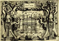 An illustration from Di Battista Pittoni pittore vicentino ano. M.D.LXVIII Impresse di diversi prencipi, dvchi, signori, e d'altri personaggi et hvomini letterati et illvstri. Con priuillegio di Venetia per anni XV. Con alcune stanze del Dolce che dichiarano i motti di esse imprese (1562)