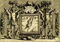 An illustration from Di Battista Pittoni pittore vicentino ano. M.D.LXVIII Impresse di diversi prencipi, dvchi, signori, e d'altri personaggi et hvomini letterati et illvstri. Con priuillegio di Venetia per anni XV. Con alcune stanze del Dolce che dichiarano i motti di esse imprese (1562)
