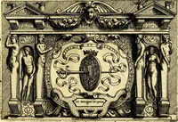 An illustration from Di Battista Pittoni pittore vicentino ano. M.D.LXVIII Impresse di diversi prencipi, dvchi, signori, e d'altri personaggi et hvomini letterati et illvstri. Con priuillegio di Venetia per anni XV. Con alcune stanze del Dolce che dichiarano i motti di esse imprese (1562)