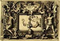 An illustration from Di Battista Pittoni pittore vicentino ano. M.D.LXVIII Impresse di diversi prencipi, dvchi, signori, e d'altri personaggi et hvomini letterati et illvstri. Con priuillegio di Venetia per anni XV. Con alcune stanze del Dolce che dichiarano i motti di esse imprese (1562)