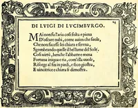 An illustration from Di Battista Pittoni pittore vicentino ano. M.D.LXVIII Impresse di diversi prencipi, dvchi, signori, e d'altri personaggi et hvomini letterati et illvstri. Con priuillegio di Venetia per anni XV. Con alcune stanze del Dolce che dichiarano i motti di esse imprese (1562)