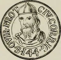 An illustration from Di Camillo e Siro da Correggio e della loro zecca : memorie storico-numismatiche (1870)