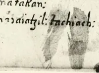 An illustration from [Diccionario de Motul, maya español] (1577)