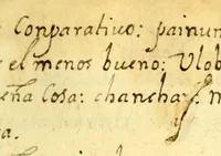 An illustration from [Diccionario de Motul, maya español] (1577)