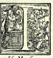 Picture 1 of 9 from Dichiaratione del Doni : sopra il XIII. cap. dell' Apocalisse, contro a gli heretici, con modi non mai piu intesi da huomo uiuente : che cosa sieno la Naue di San Pietro, la Chiesa Romana, il Concilio di Trento, la Destra della Naue, la sinistra, la rete, & i. 153. pesci dell'euangelio di S. Giouan[n]i : & cioche significhino con altre intelligenze della Sacra Scrittura, secondo i cabalisti (1562), leaf 5