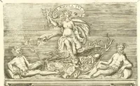An illustration from Dichiarazioni della pianta dell'antiche Siracuse, e d'alcune scelte medaglie d'esse, e de' principi che quelle possedettero (1613)