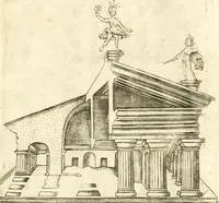 An illustration from Dichiarazioni della pianta dell'antiche Siracuse, e d'alcune scelte medaglie d'esse, e de' principi che quelle possedettero (1613)