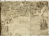 An illustration from Dichiarazioni della pianta dell'antiche Siracuse, e d'alcune scelte medaglie d'esse, e de' principi che quelle possedettero (1613)