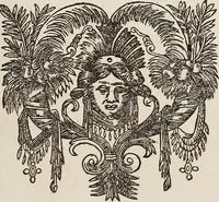 An illustration from Dictionaire de la langue huronne necessaire a cevx qui n'ont l'intelligence d'icelle (1632)