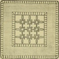 An illustration from The dictionary of needlework : an encyclopaedia of artistic, plain, and fancy needlework dealing fully with the details of all the stitches employed, the method of working, the materials used, the meaning of technical terms, and, where necessary, tracing the origin and history of the various works described (1882)